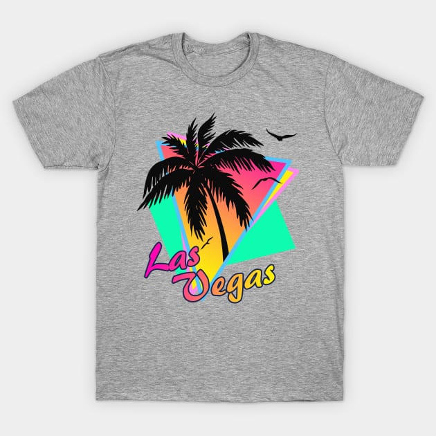 Las Vegas Cool 80s Sunset T-Shirt by Nerd_art